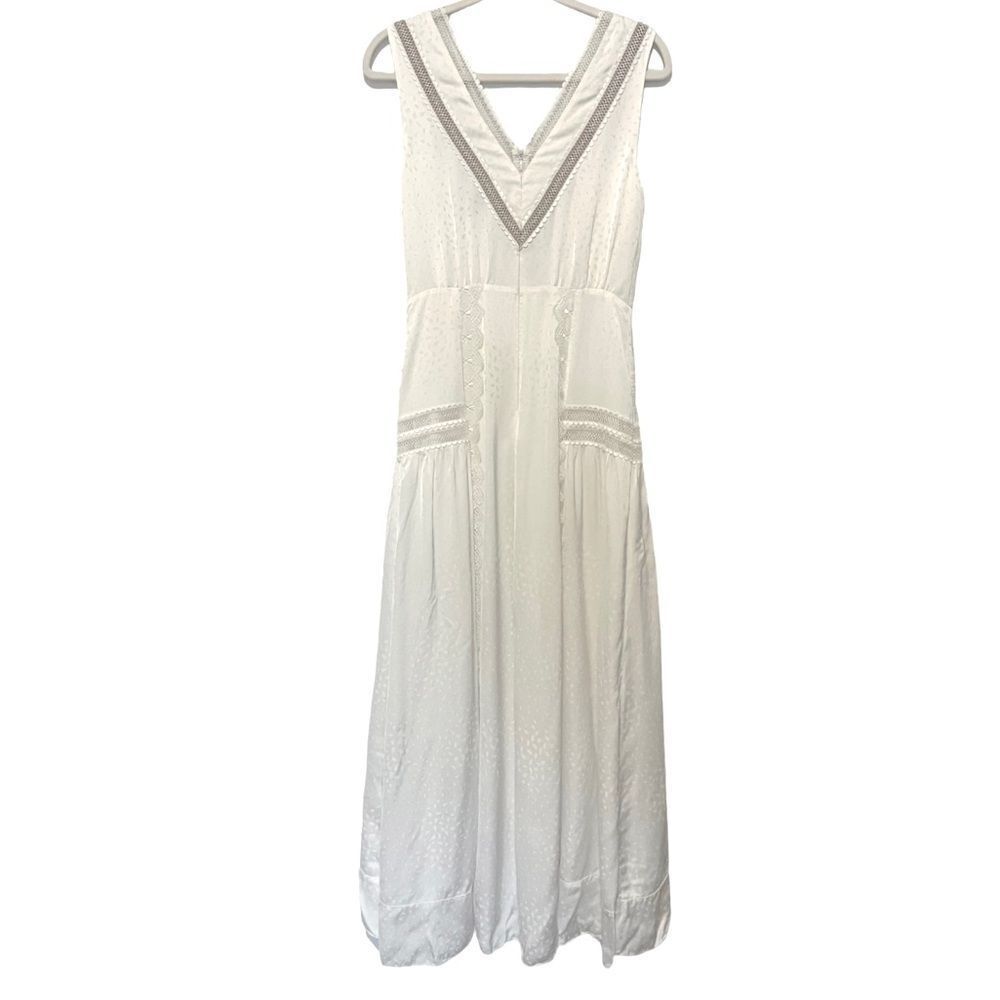 Self portrait white vintage look maxi dress - Picture 3 of 12
